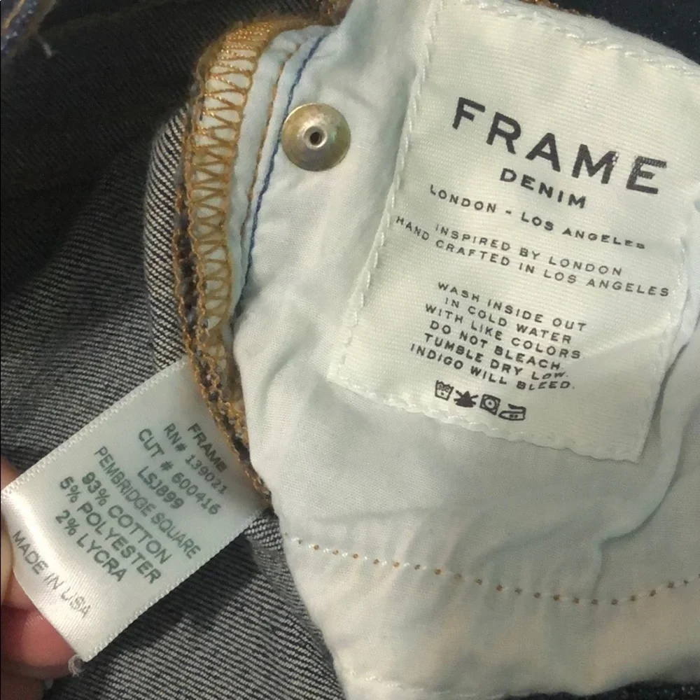 FRAME Le Skinny de Jeanne crop jeans size 27 - Picture 9 of 12